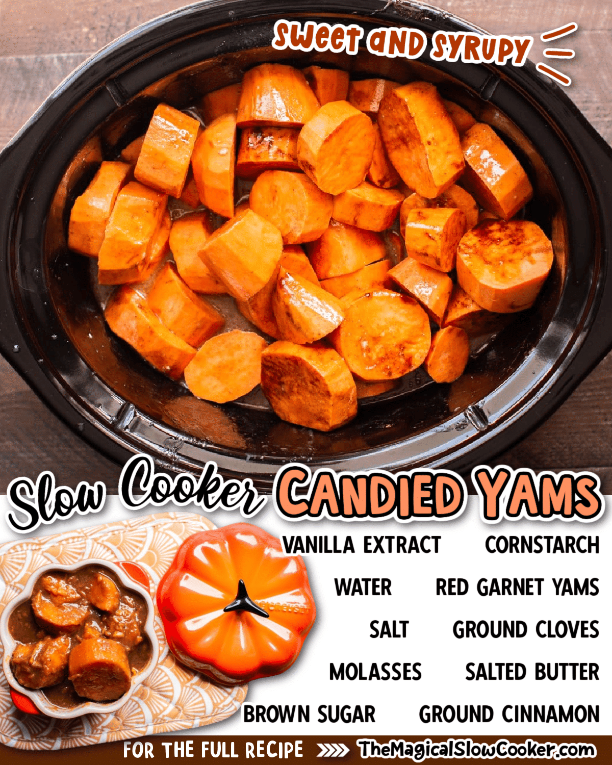 Slow Cooker Candied Yams - The Magical Slow Cooker