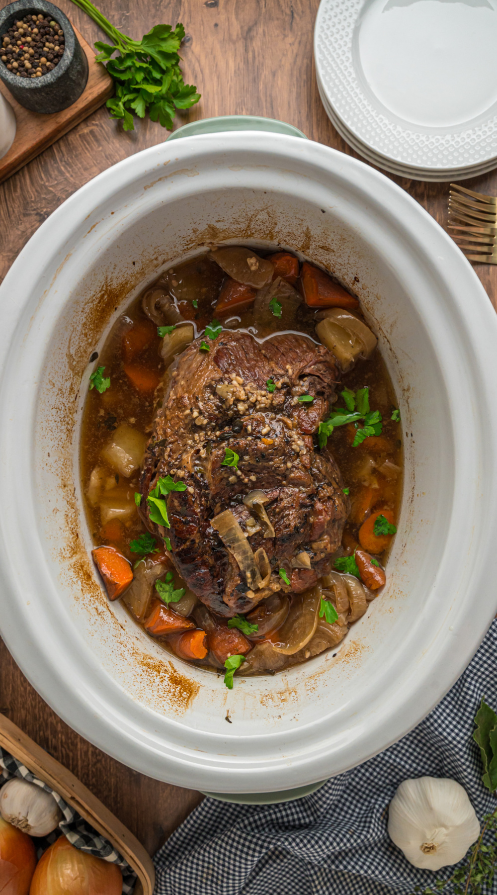 long image of slow cooker london broil.
