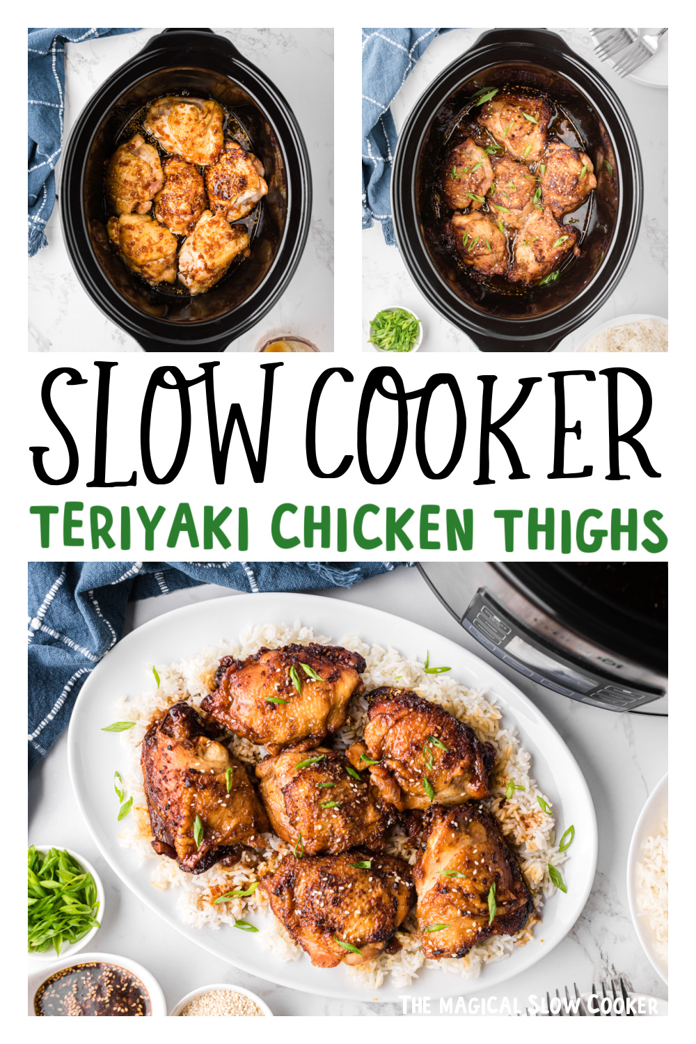 Slow Cooker Teriyaki Chicken Thighs - The Magical Slow Cooker